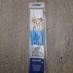 Winsor & Newton Cotman For Water Colour Short Handle Brush 7 Pack Brush Set, New